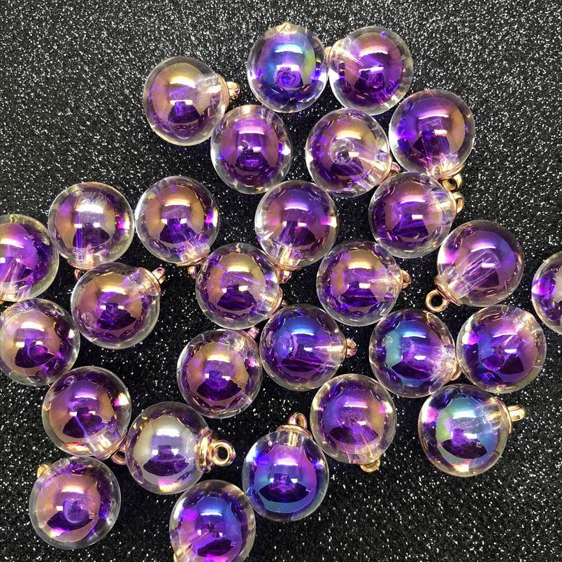 

New Diy 8pcs 16mm Mini Glass Bottles With Beads Pendant Ornaments Jewelry Making jllmaj