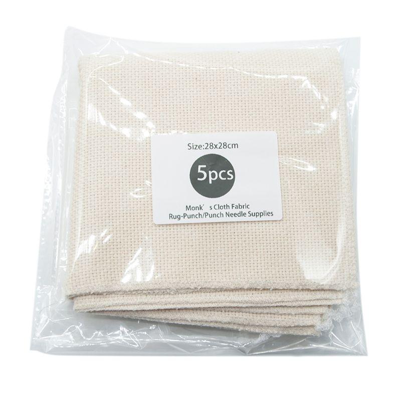 

Sewing Notions & Tools 5pcs Monks Cloth Punch Needle DIY Embroidery Needlework Accessory E15B, Black