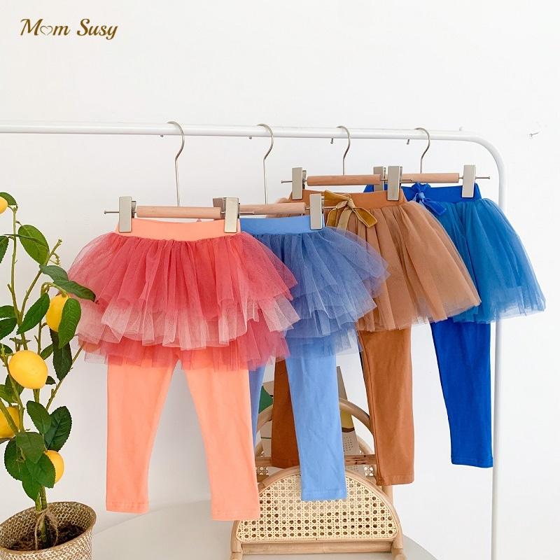 

Leggings & Tights Fashion Baby Girl Princess Legging With Tutu Skirt Child Culottes Mesh Patchwork Winter Spring Autumn Clothes 1-10Y, 16