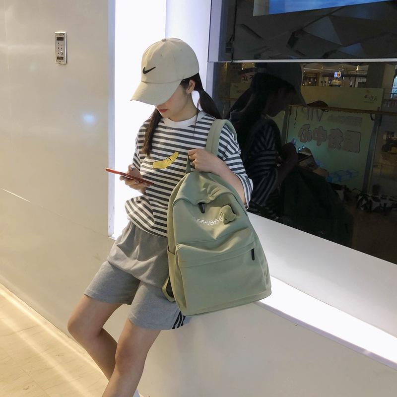 

school bag Korean style Sweet girl backpack student backpack fashion contrast color casual men and women Shoulder Bags
