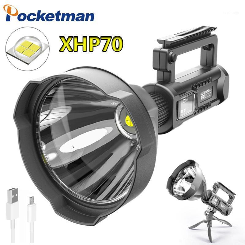 

Bright LED Portable Spotlights searchlight work light With P70.2 Lamp Bead Mountable bracket for expeding Patrolling1