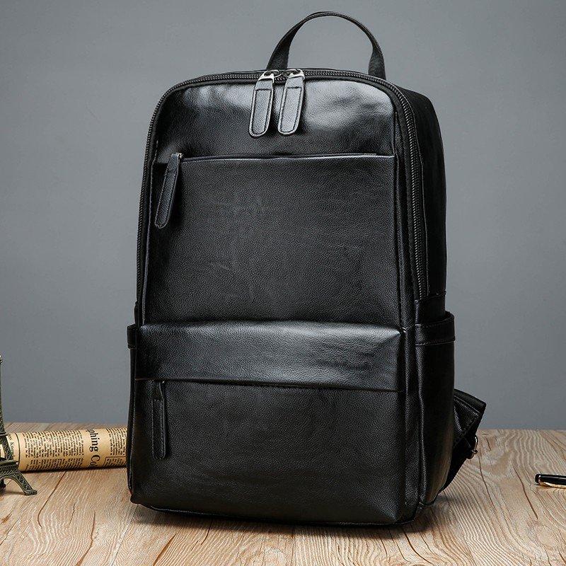 

Men shoulder bag casual outdoor large capacity backpack, Black