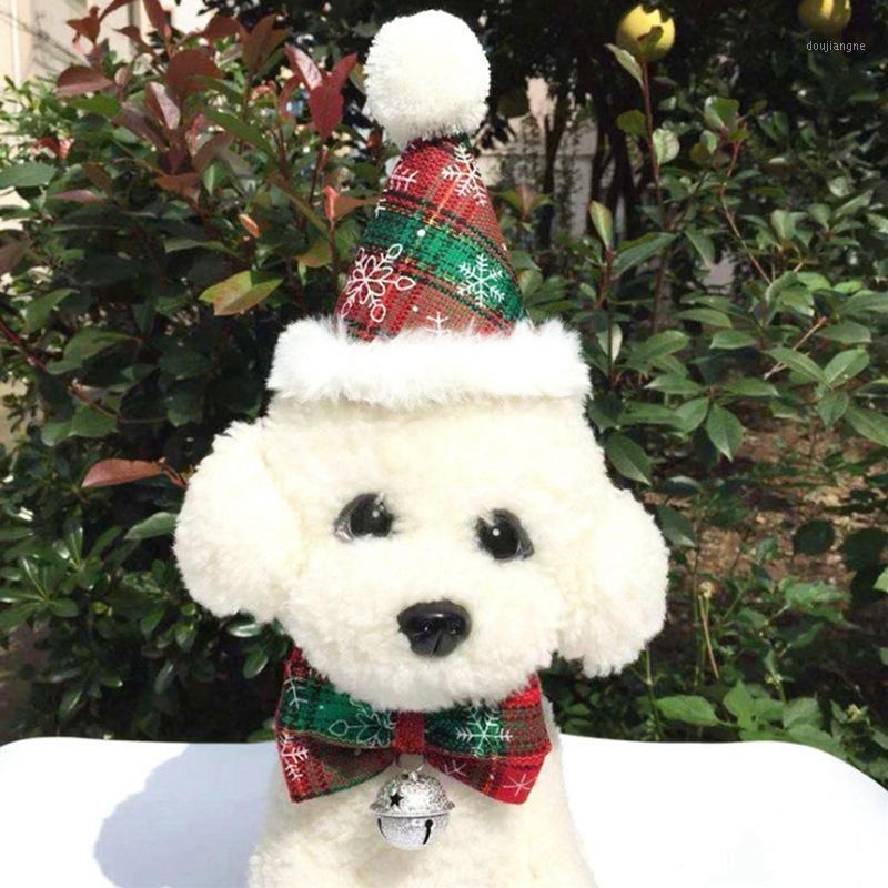 

Pet Christmas Hat Bowknot Tie Dog Cat Headband Christmas Party Decoration Pet Dog Headwear Birthday Costume1