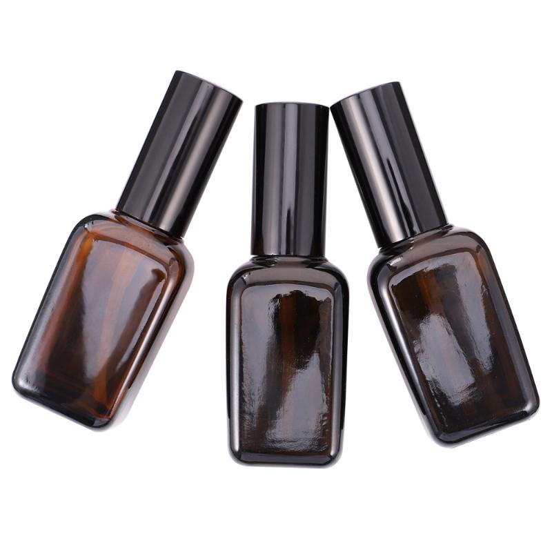 

3PCS 50ml Portable Travel Bottle Empty Glass Bottle Press Spray for Home Travel Bathroom