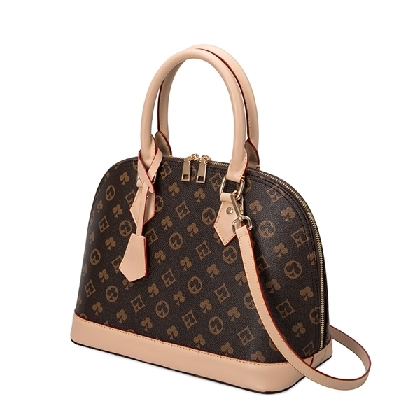 

Brand Tote Shell Print Design Luxury 2020 Fashion New High Quality PU Leather Female Handbag Messenger Bag Q1104, Small black