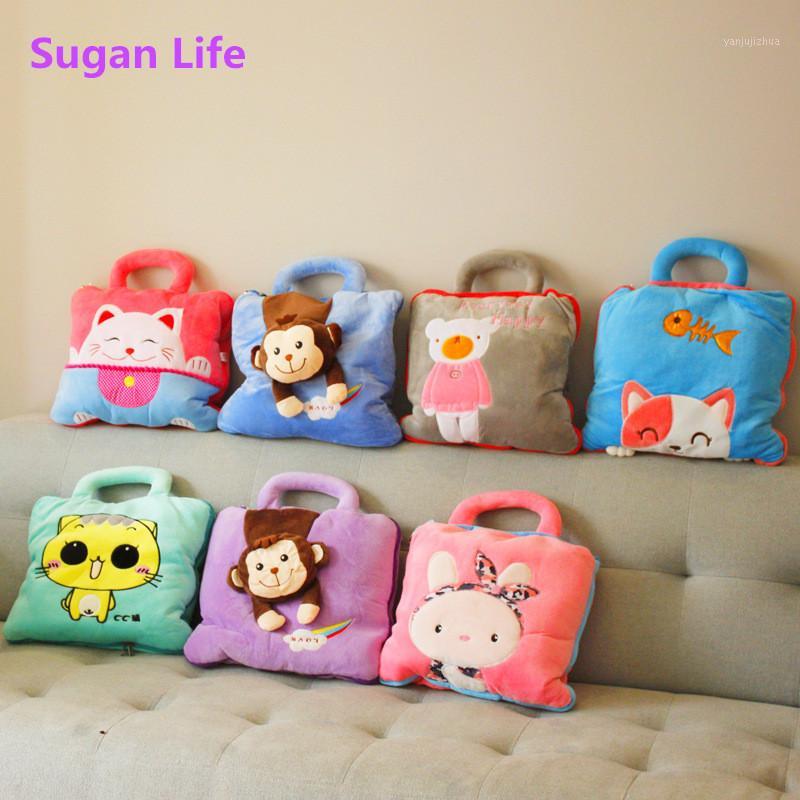 

Sugan Life 2 in1 Flannel air-conditioning blanket plush Cartoon toy cartoon air conditioner is pillow dual-use creative gift1