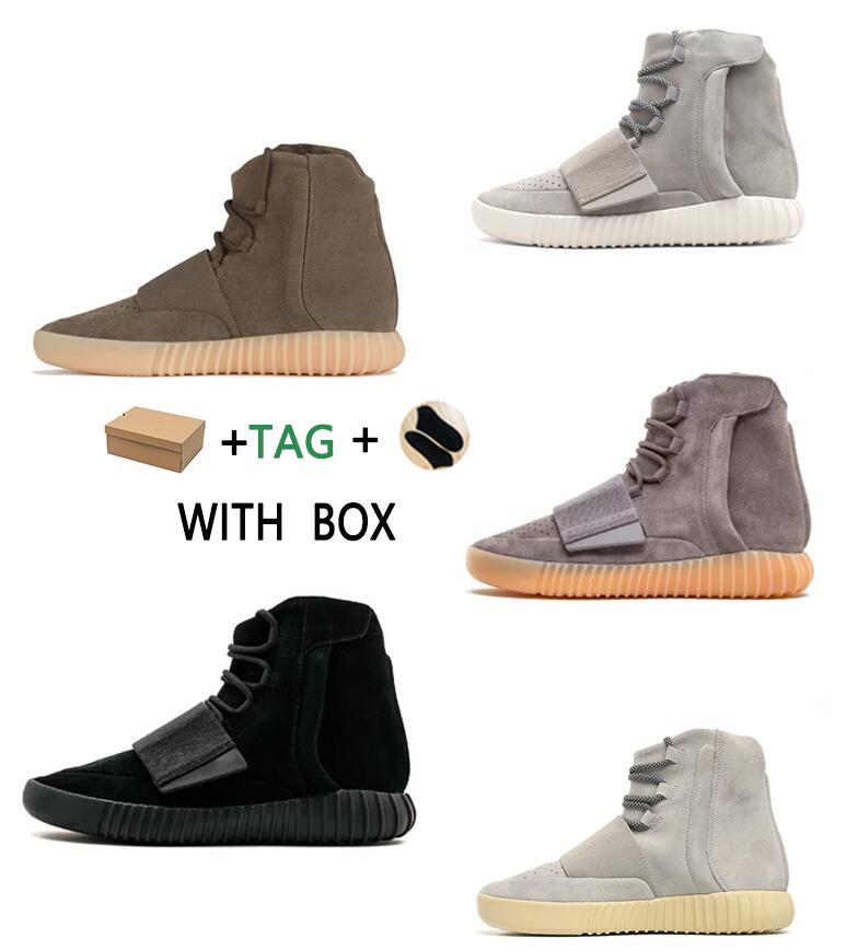 

2021 New 750 shading outdoor sports shoes for men Kanye West hot selling 750 shoes skateboard Sneakers high top Best Quality Athletic #hj, Box