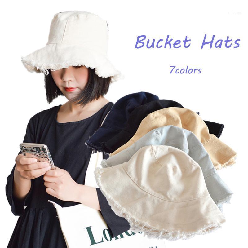 

Wide Brim Hats Female Burrs Bucket Harajuku Hat Fishing Outdoor Panama Hip Hop Cap Men Summer For Fisherman Women1, Black