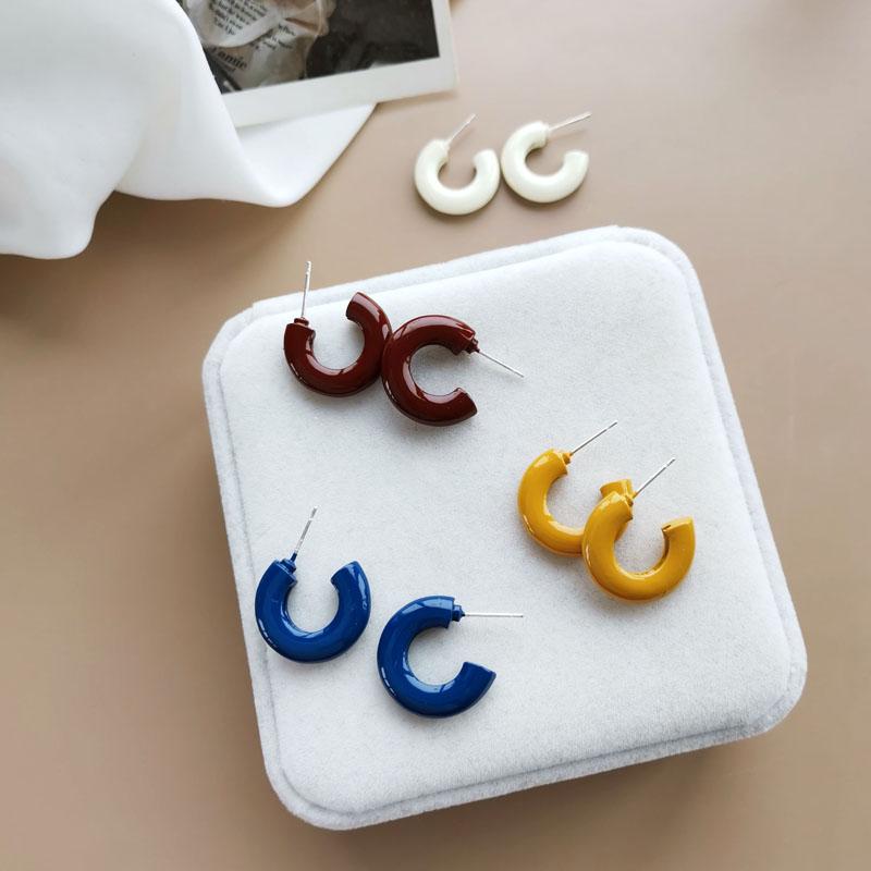 

Hoop & Huggie Fashion Retro Temperament Simple Chic Small Mini Chunky Earrings 1747