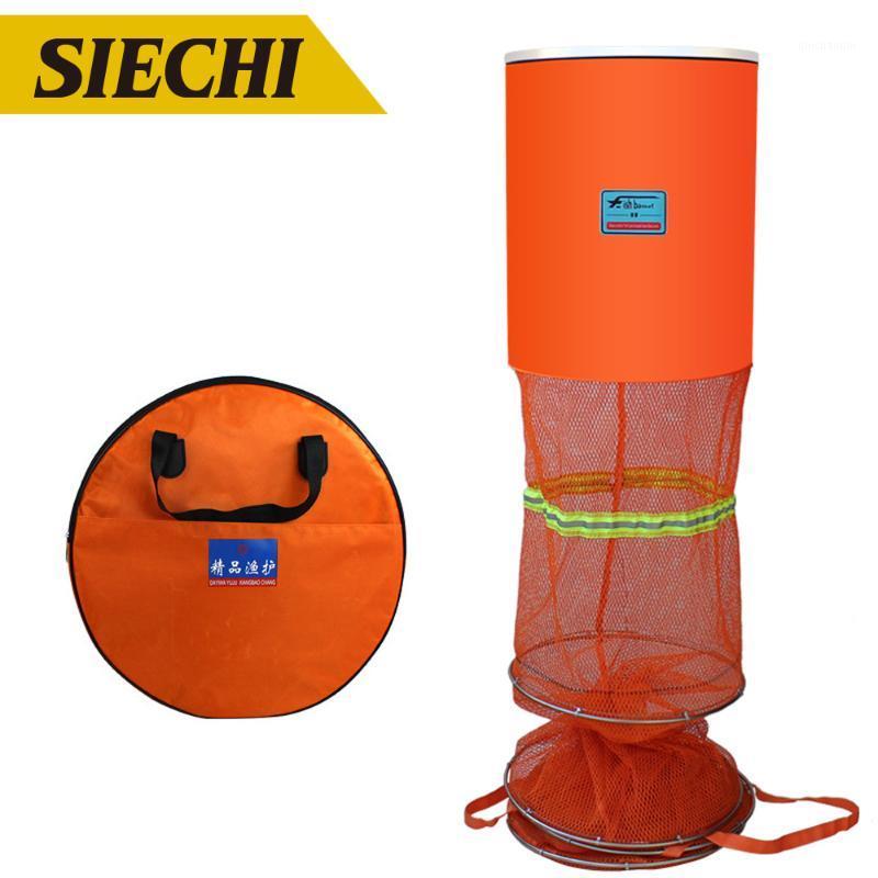 

1.6M 1.8M 2.0M 2.5M 3.0M Fish Net Cage Fishing Tackle Care Collapsible Green/Orange1