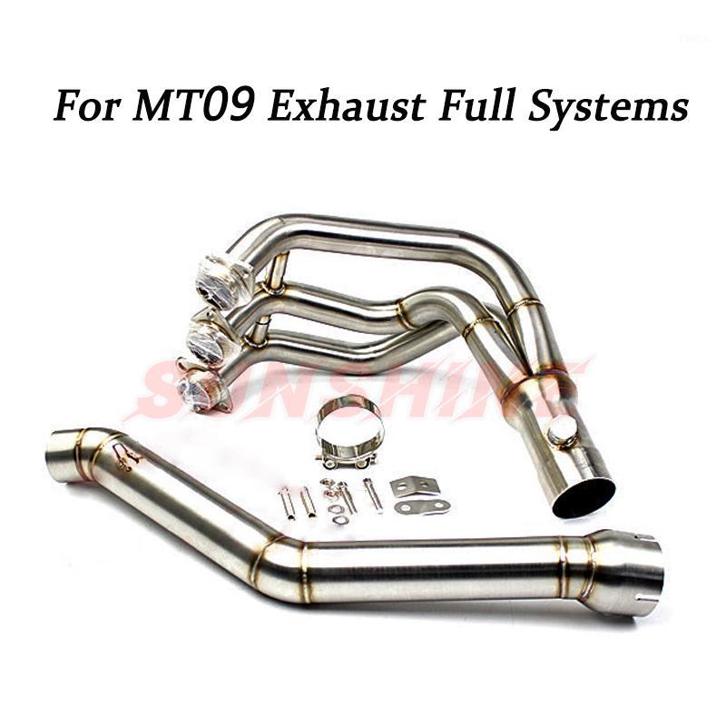 

Exhaust Motorcycle Full Systems Pitbike Front Pipe Modified Slip on Muffler Connect Tube For MT09 MT-09 FZ-09 tracer 2014-20201
