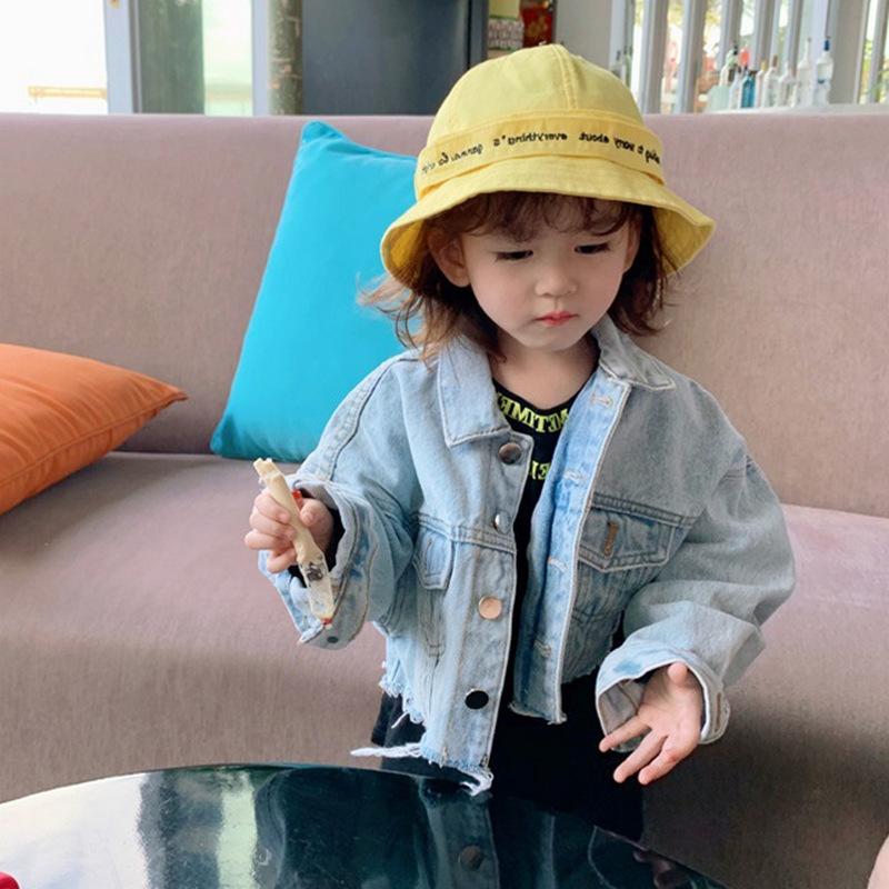 

Girl'S Coat Cowboy Short Jacket 20 Autumn Clothing New Style Foreign Trade Childrenswear S by 3-8 Years Old, Graph color my399012