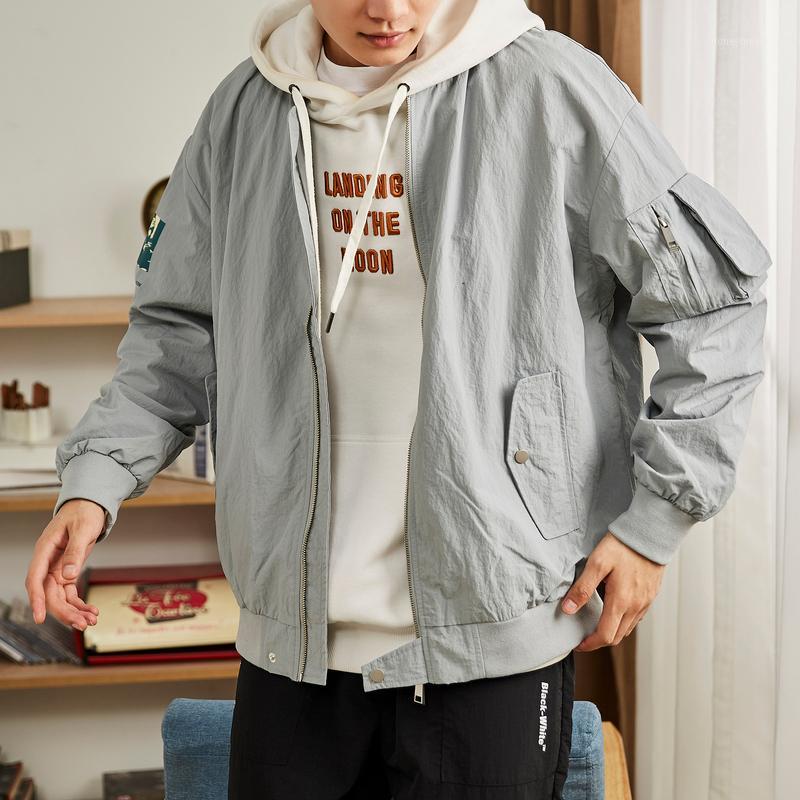 

Fall Coat Men' Baseball Collar Printed Loose Casual Fashion Student Jacket Pray Tactical Hooded Windbreaker Modern Cloth GG50jk1, Normal