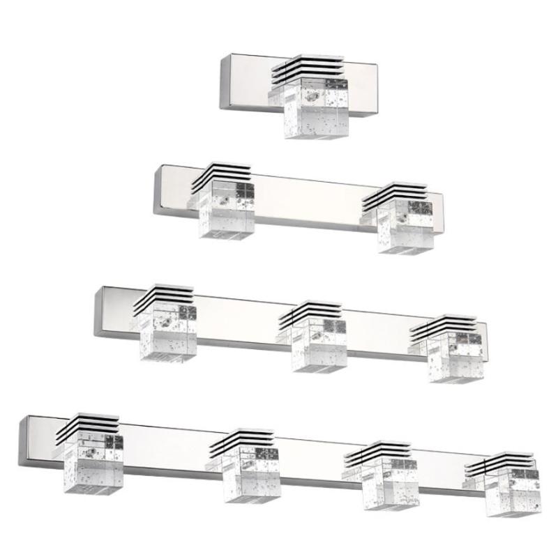 

LED Wall Lamp Crystal Mirror Front Light Bathroom makeup Wall Lights Modern bedroom living room sconces lighting fixture