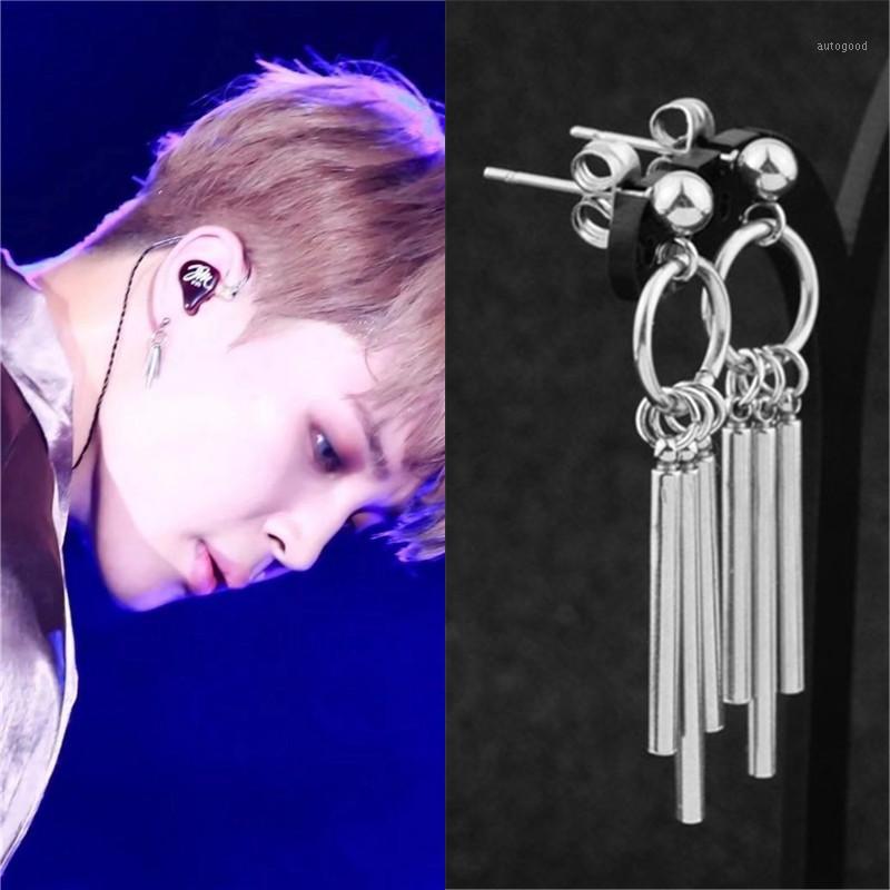

Stud KPOP DNA Korean Brincos Fashion Jewelry Bangtan Boys V Earrings For Women Vintage Silver Color Long Tassel Men1