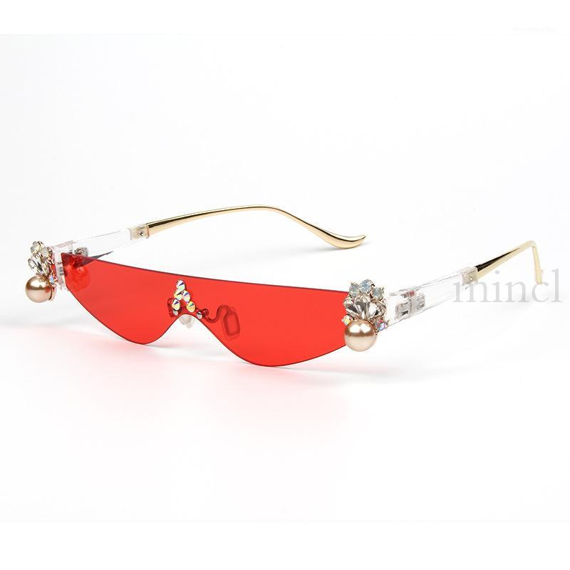 

Luxury Diamond Sunglasses Men Women New Brand Designer Fashion Pilot Male Glasses Women Cat Eyeglasses Cool Clear Lens UV400 NX1