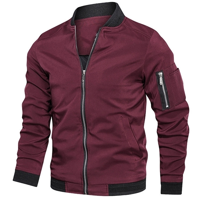 

VIP for Mens jackets and coats Men's bomber jacket Spring Autumn jacket men New Fashion Army Outdoors clothes Casual streetwear 201116, Green