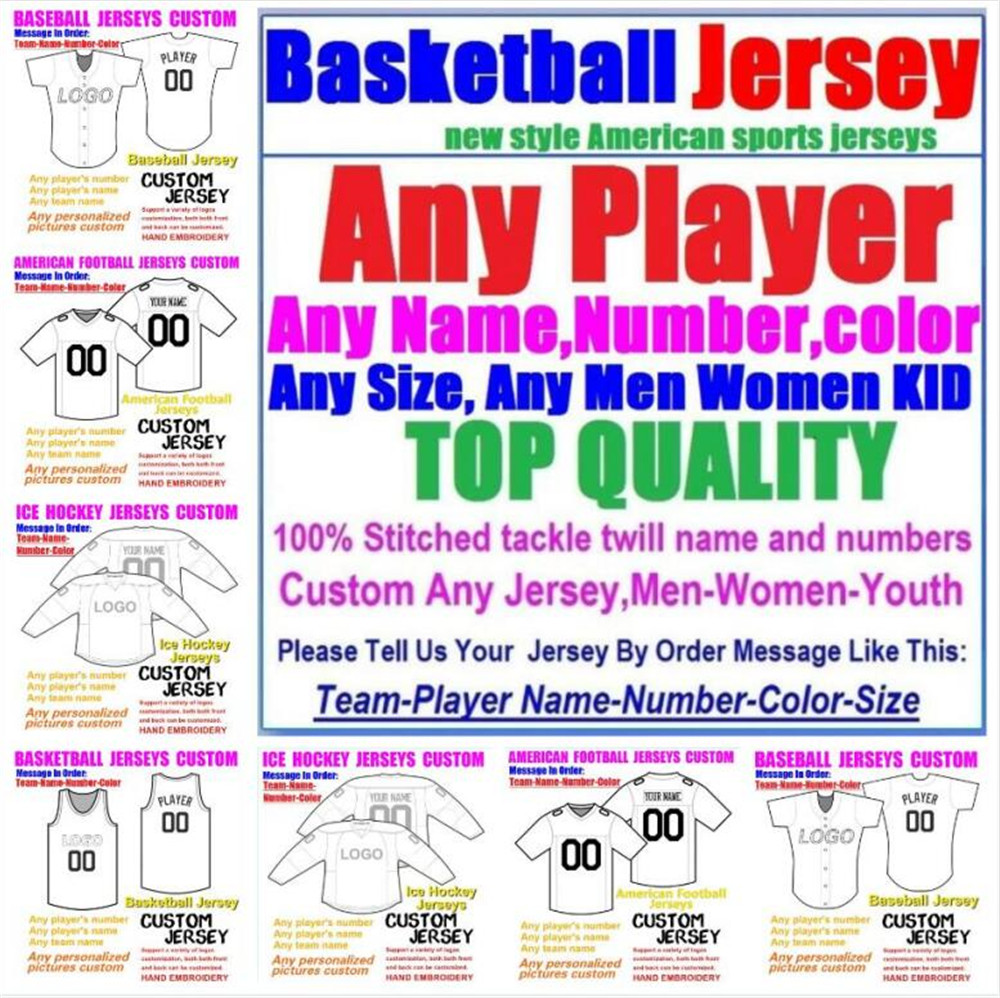 

Custom BASEBALL ICE HOCKEY BASKETBALL American football Jerseys For Mens Womens Youth Kids basketball soccer jersey black 4xl  6xl, Custom club soccer jersey