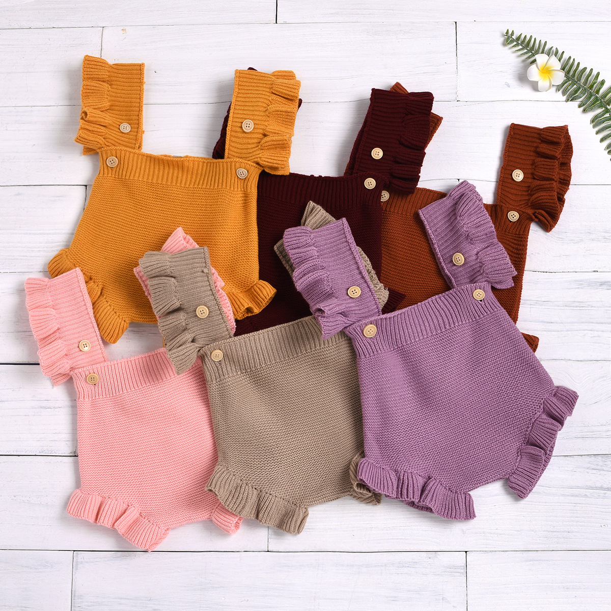 

New INS Kids Clothes Baby Rompers Knitted Sweater Jumpsuit Infant Summer Spring Blank Sleeveless Unisex Oneises Newborn Romper Climb Clothes