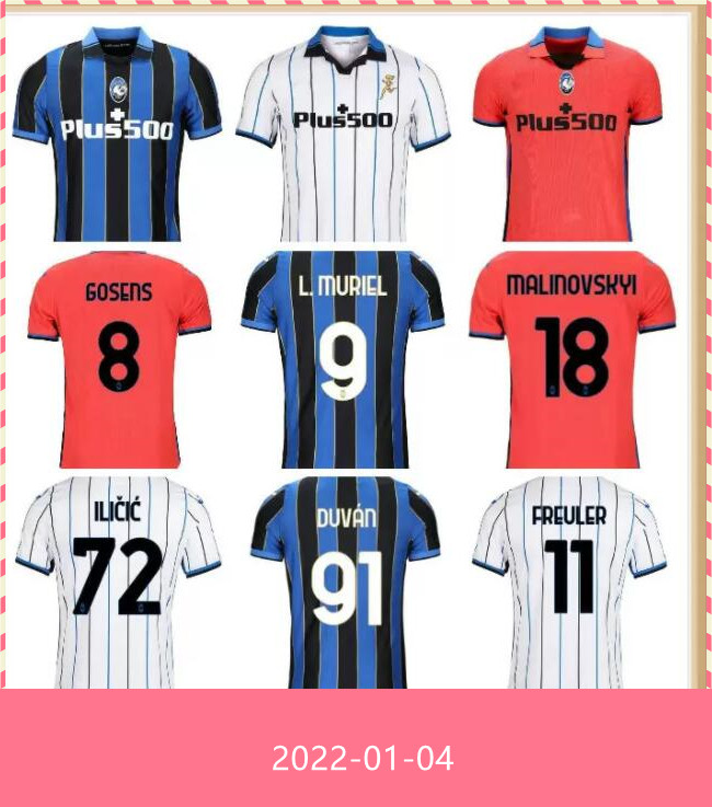 

21 22 Atalanta BC Soccer Jerseys MURIEL GOMEZ 2021 2022 DUVAN GOSENS Football Shirt ILICIC PASALIC MIRANCHUK LAMMERS Men Kids Kit uniform