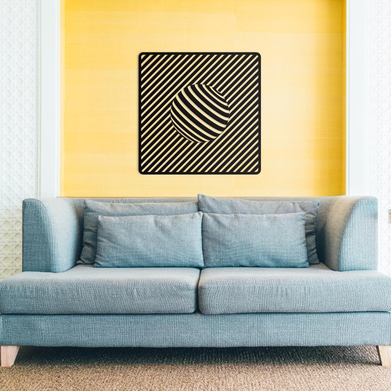 

Illusion Metal Wall Decor, Interior Decoration, Home Decor Wall Hanging, Home Decoration Art, Decoration, Sign1