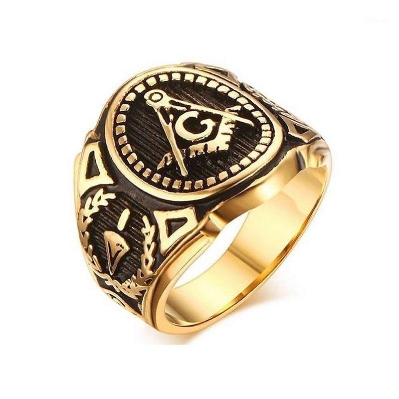 

Cluster Rings Retro Mason Freemason Masonic Symbols G Templar For Men Punk Cool Master Free Men's Signet Ring Gifts Wholesale1