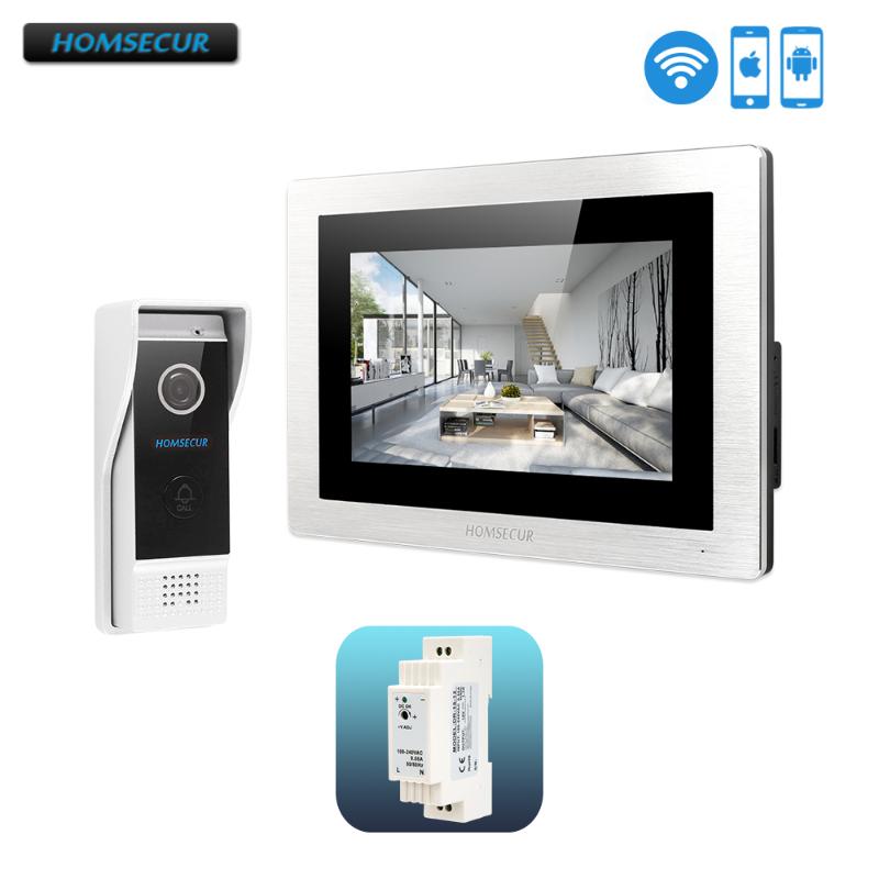 

HOMSECUR 7" APP Controlled Wired Video Door Entry Security Intercom 1.0MP with Intra-monitor Audio Intercom for Home Security