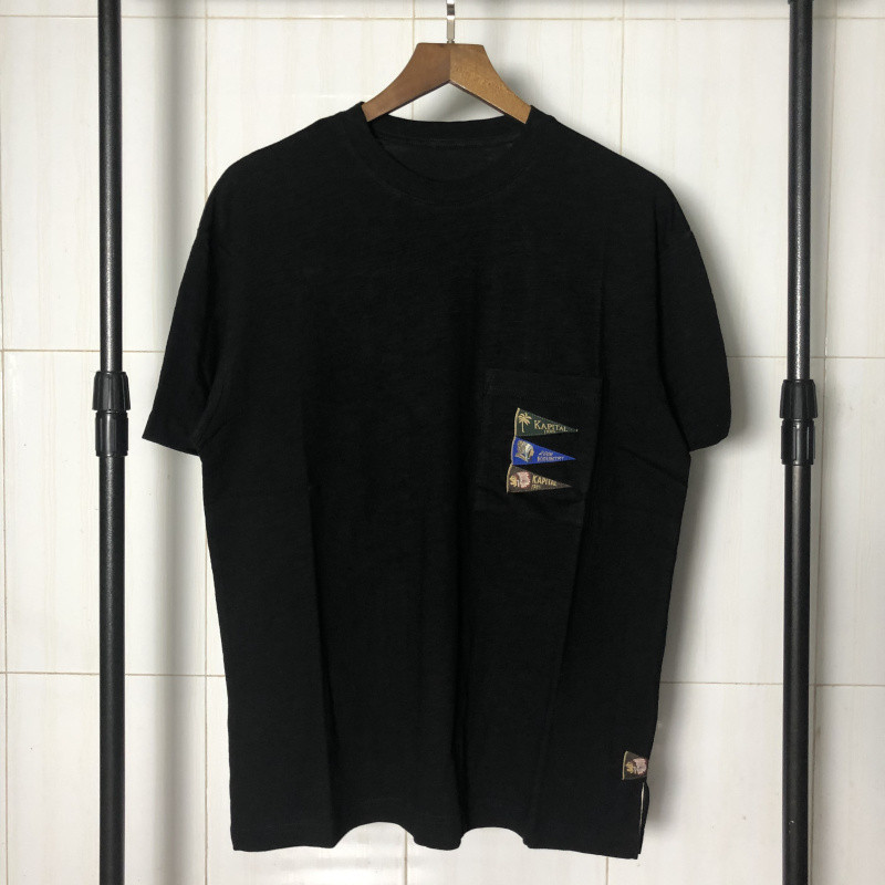 

2021 New Slub Cotton T-shirt Men Women Washed Do Old Vintage t Shirt Kapital Top Tees Harajuku Streetwear Jnmg