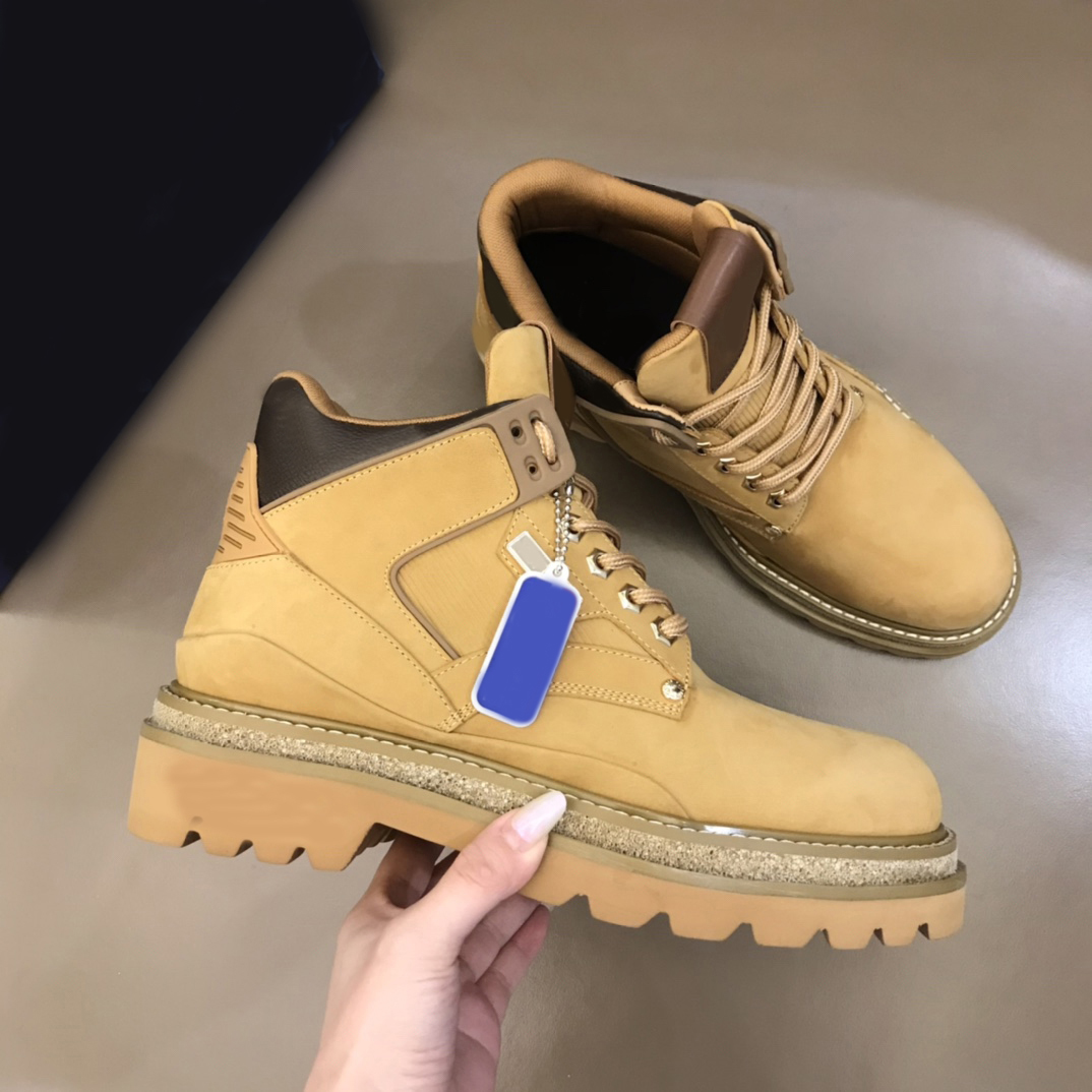 

men Boots BOLD ANKLE BOOT Designers black wheat Fashion Luxurys Retro Shell Head Casual Shoes size 38-44, 04