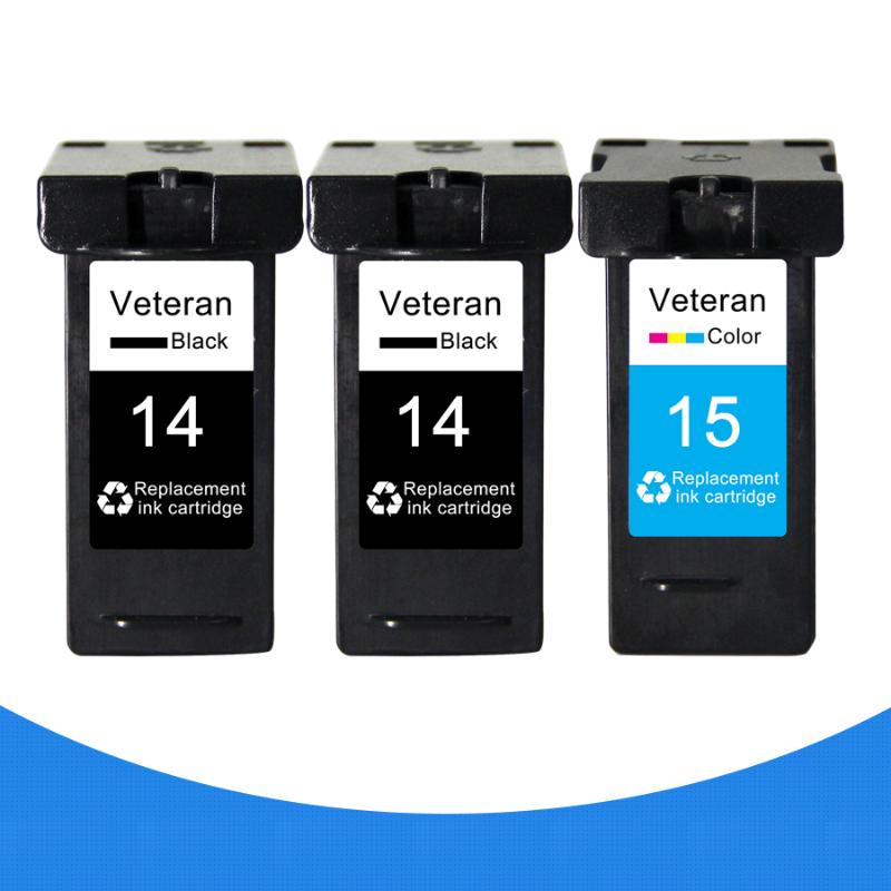 

Veteran LM14 LM15 for lexmark ink cartridges 14 15 Black & Color Cartridge for Lexmark Z2300 Z2320 X2650 X2600 X2670 Printer