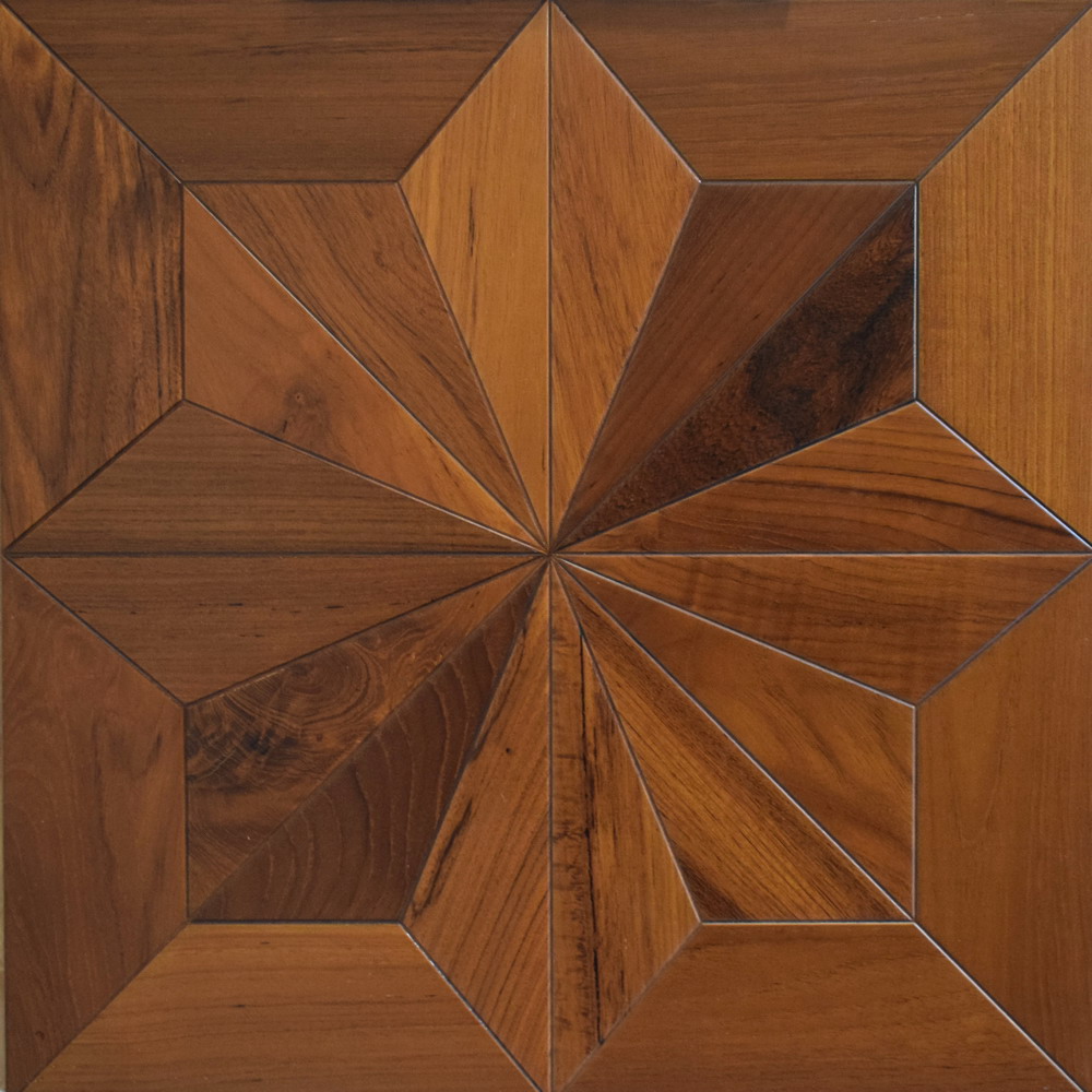 Burma Teak Hardwood flooring golden color finished solid tiles timber wood floor parquet household high-end product inner decorative woodworking-image-404656834