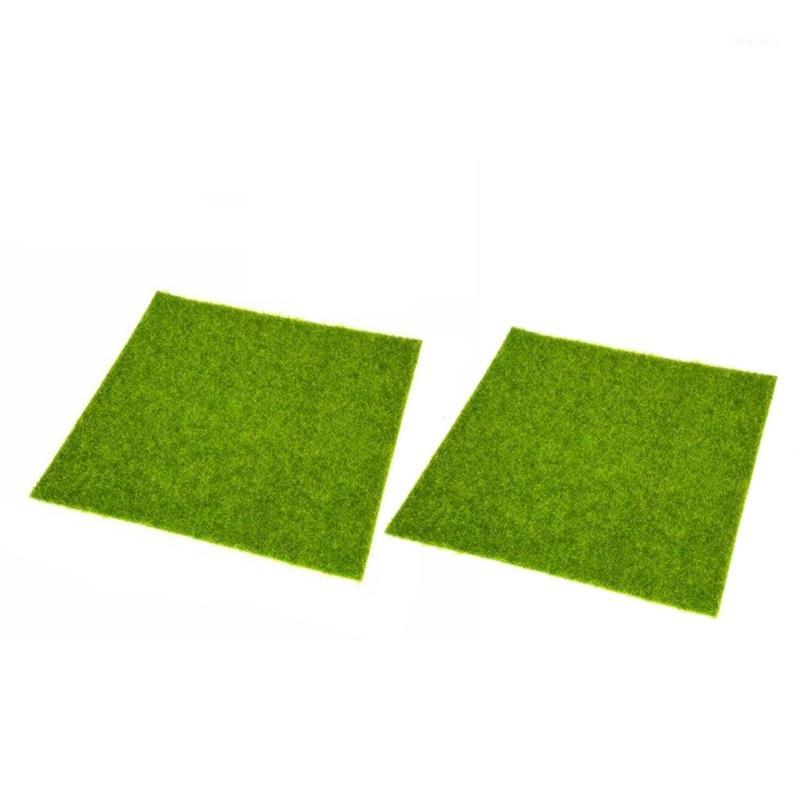 

DIY Mini Fairy Garden Simulation Plants Moss Decorative Lawn Turf Green Grass Mini Landscape Decoration-2Pcs1