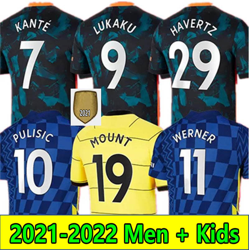 

22 23 LUKAKU KANTE MOUNT Soccer jerseys CFC 2022 2023 MBUYAMBA HAVERTZ WERNER T.SILVA PULISIC ZIYECH CHILWELL JORGINHO football shirt Men Kids sets uniform mykit, Home +patch2