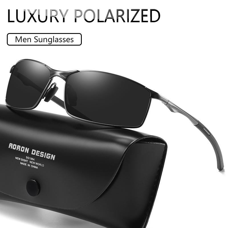 

Sunglasses Luxury Polarized Men 2021 Alloy Frame Mirror Eyewear Mens Glasses For