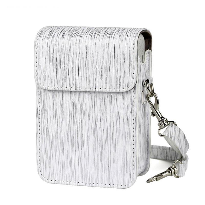 

With Shoulder Strap Portable Lightweight Fashion Protective Carrying PU Leather Streamer Drawing Practical Storage Camera Bag