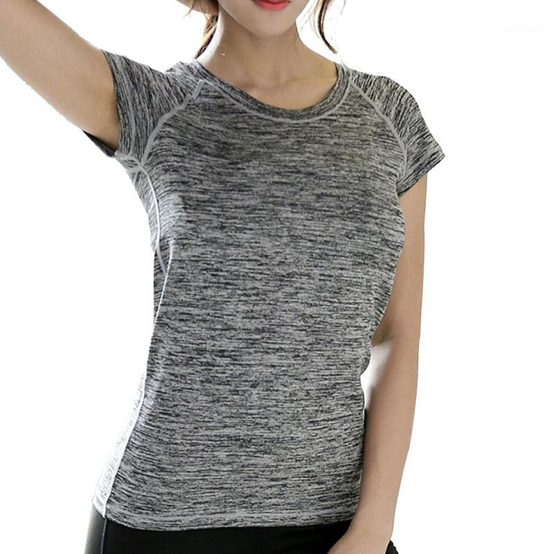 

2020 New Yoga Shirt, Short Sleeve Exercises Yoga Top Sports T-Shirts Running Fitness T-shirt Sports wear for women Gym clothes1, 8806 black