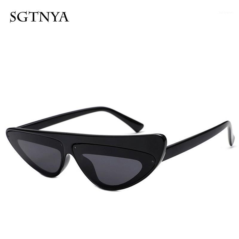 

New European and American trend personality cat eye sunglasses fashion wild small box sunglasses ladies glasses UV4001
