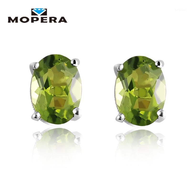 

1.72ct Oval Natural Peridot Earrings Stud Genuine 925 Sterling Silver Jewelry Fabulous Vintage Gemstone Jewelry 2017 New1