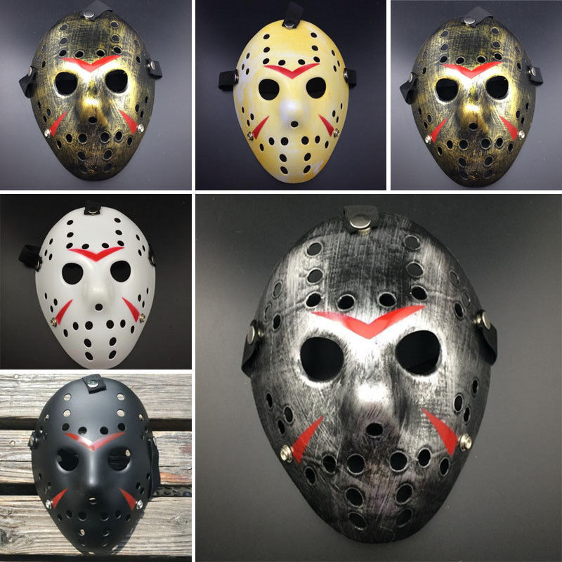 

Horror Cosplay Costume Friday the 13th Part 7 Jason Voorhees 1 Piece Costume Latex Hockey Mask Vorhees
