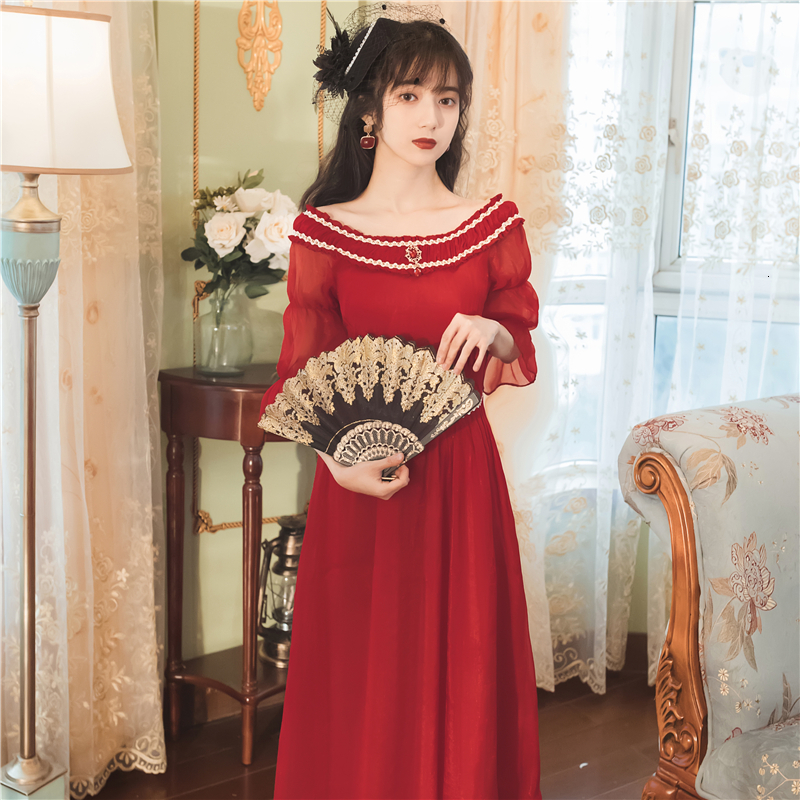 

2021 Long Chiffon for Woman in Robes Party at Night As Summer Slash Neck Off Shoulder Adjustment and Enlargement Dressed Red 60bi, Blue
