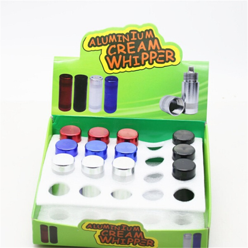 

Colorful Aluminum Cylindrical Cracker Puncture Bottle Opener Pollen Press Cream Whipper Dispenser Smoking Tool High Quality