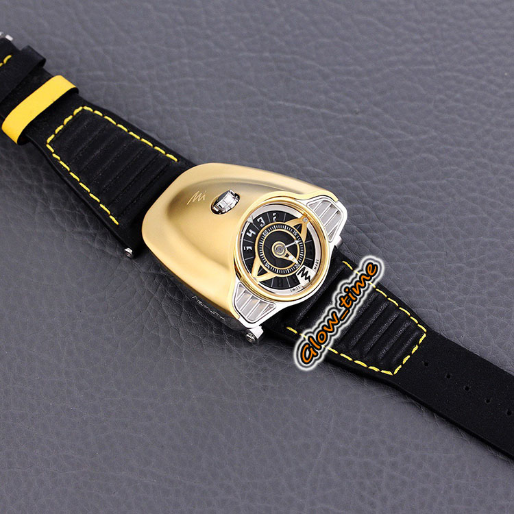 

Top version Azimuth Gran Turismo 911 Motor Racing Theme Dial 18K Gold Case Japan Miyota Automatic Mens Watch Leather Strap Designer Watches, Professional waterproof