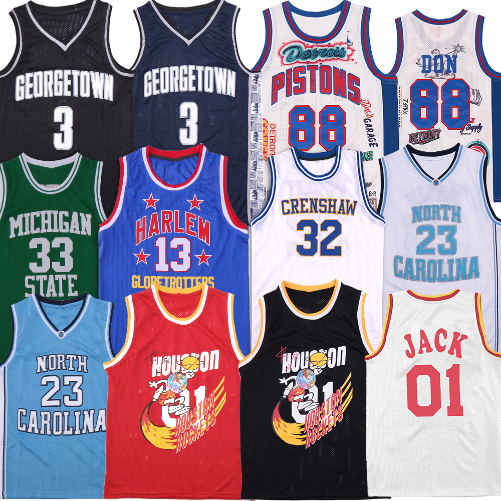 

Rapper Jersey 88 Don Georgetown TRAVIS SCOTT 01 Jack North Carolina The District Harlem Michigan State Villanova College Basketball Jerseys, 23 /white