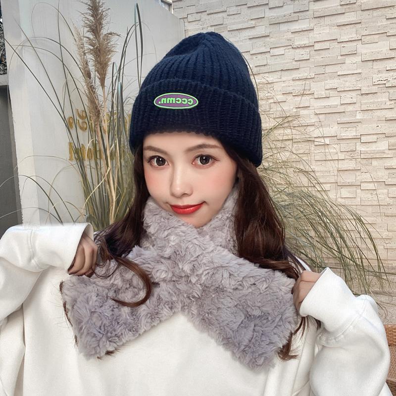 

Winter Faux Fur Scarf Women Thicken PlushTeddy Fur Scarves Solid Warm Neckerchief 2020 New Fashion High Quality