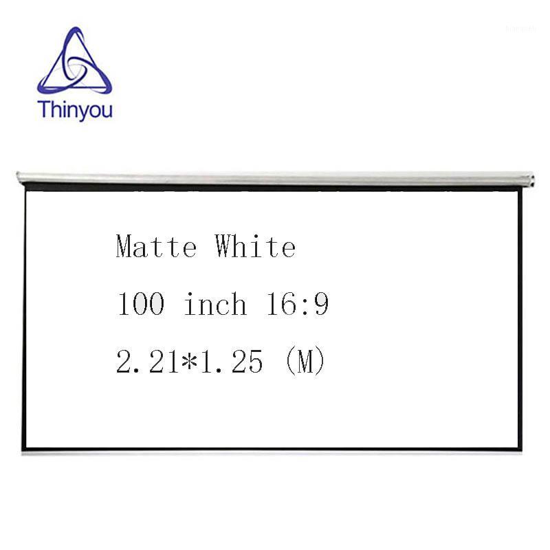 

Thinyou 100inch 16:9 Projector HD Screen roll Front Projection Screen Fabric For Office Cinema home Education1