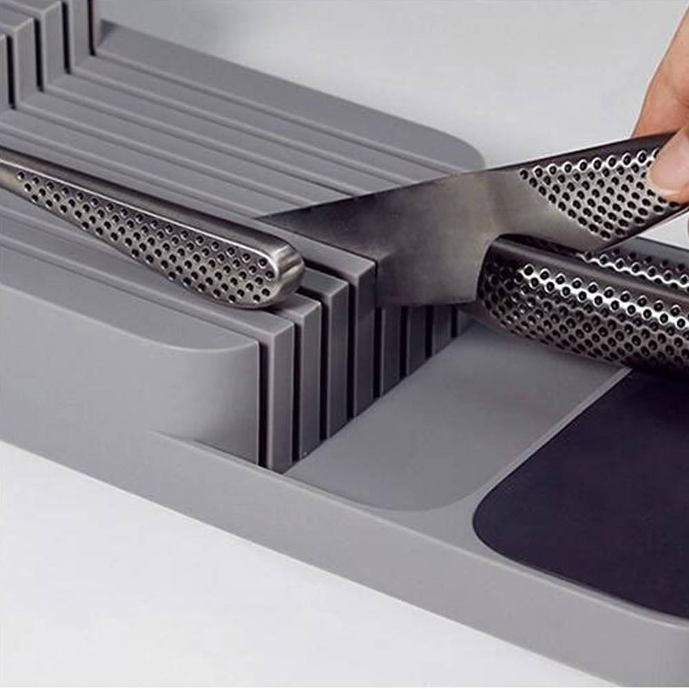 2020 Cutlery Storage Box Plastic Knife Block Holder Drawer Knives Fork