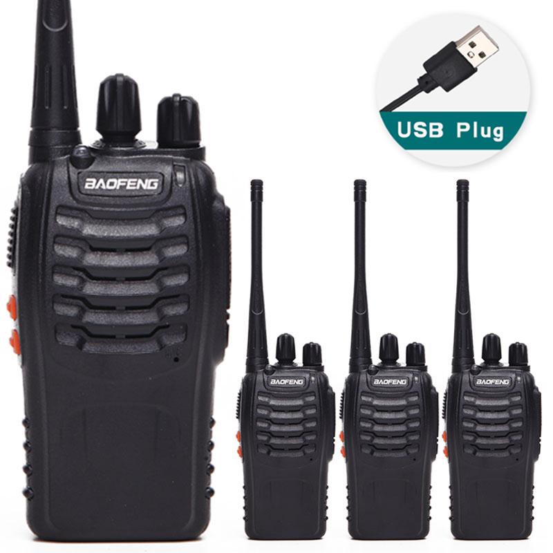 

4 PCS Baofeng BF-888S Walkie Talkie 5W Two-way radio Portable CB Radio UHF 400-470MHz 16CH Comunicador Transmitter Transceiver