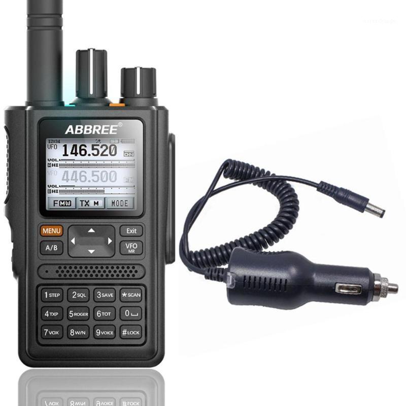

ABBREE AR-F8 GPS location Sharing All Bands(136-520MHz) Frequency/CTCSS Detection Walkie Talkie add car charger1
