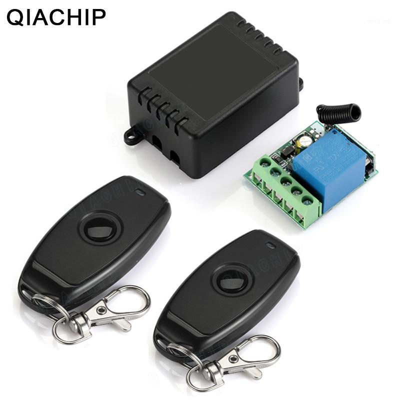 

QIACHIP 433MHz Universal Wireless Remote Control DC 12V 1CH Relay Receiver Module RF Switch 1 Button Remote Control Gate Garage1