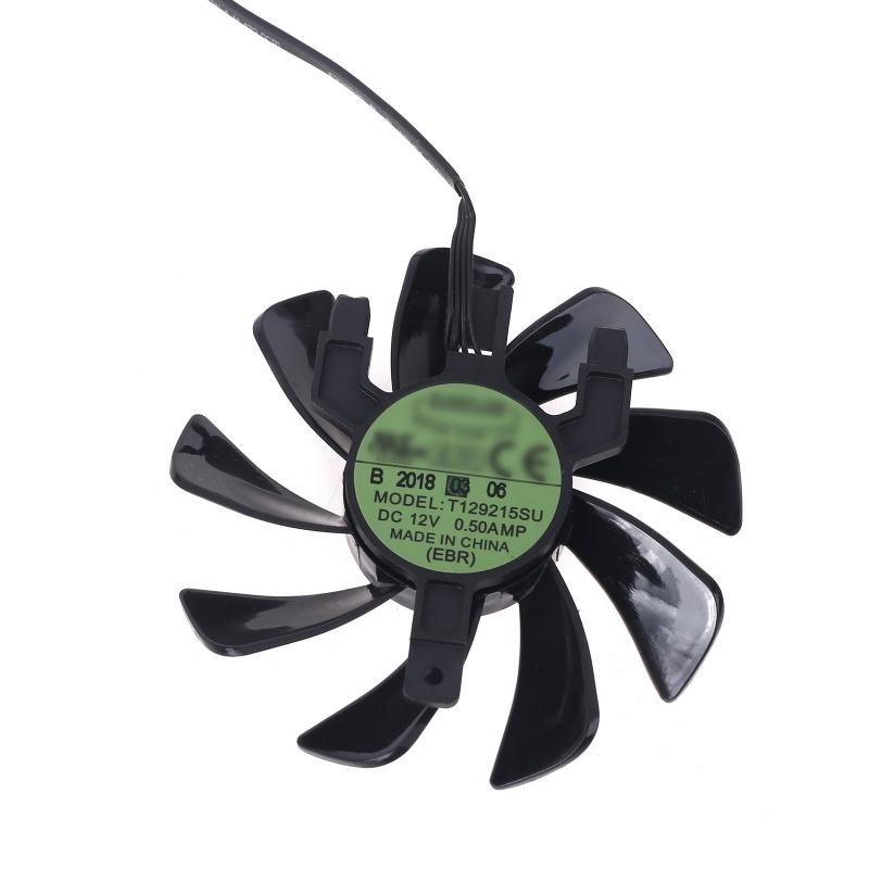 

T129215SU RX 570 470D GPU Cooler Video Card Fan for Sapphire Radeon ITX Graphics Cooling System Replacement